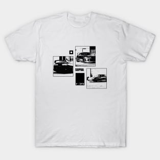 TOYOTA SUPRA MK4 Black 'N White Archive T-Shirt